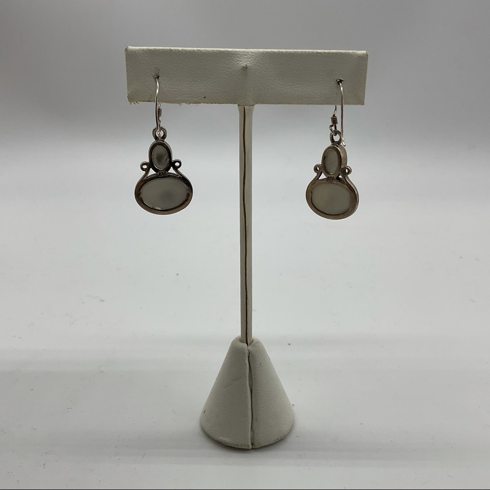 Sterling Silver Shell Earrings - Picture 3 of 4